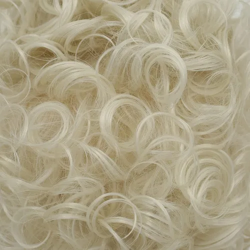 Vista 6 de Pelucas rubias rizadas para mujer, cabello sintético dorado platino, para mujer, fiesta de Halloween, cosplay, vestido de 18 peluca de disfraz