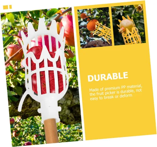 Vista 6 de Cesta recogedora de frutas, 2 unidades, cesta de herramientas para recolección de frutas, cosechadoras de frutas, recogedor de frutas, contenedor