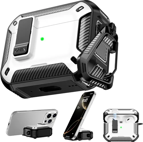 Vista 18 de RFUNGUANGO Fundas protectoras para Airpods de 2ª y 1ª generación, color 2º -Blanco