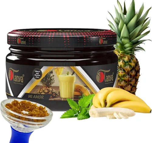 Vista 27 de Tanya Herbal Hookah Molasas 100% sin nicotina y tabaco Sabores de shisha de narguile orgánicos Mezcla de frutas Sabores de shisha 250g Frascos
