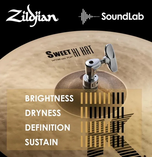 Vista 5 de Zildjian K0720 14" K Sweet Hi-Hat Platillos