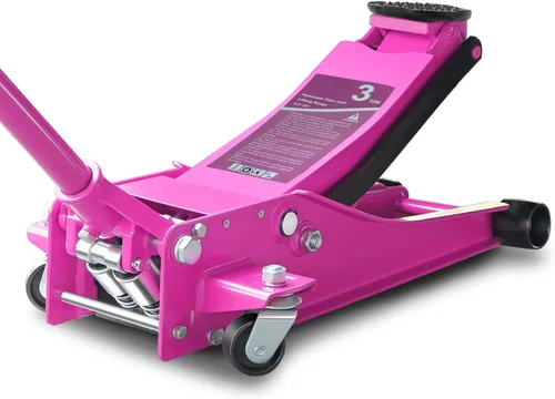 Vista 14 de Auto Dynasty Gato de piso de perfil bajo de 3 toneladas, gato hidráulico de acero resistente para automóvil con bomba de elevación rápida de Negro