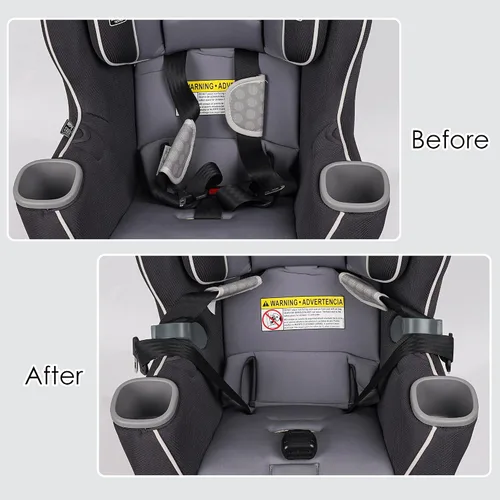 Vista 7 de Clip organizador para correa de asiento de automóvil, mantiene las correas de arnés limpias y de fácil acceso, evita que se tuerza y se enrede