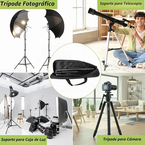 Vista 8 de BLIRITEL Funda de transporte para trípode de 27.6 pulgadas, bolsa de trípode acolchada resistente con correa para el hombro para soporte ligero