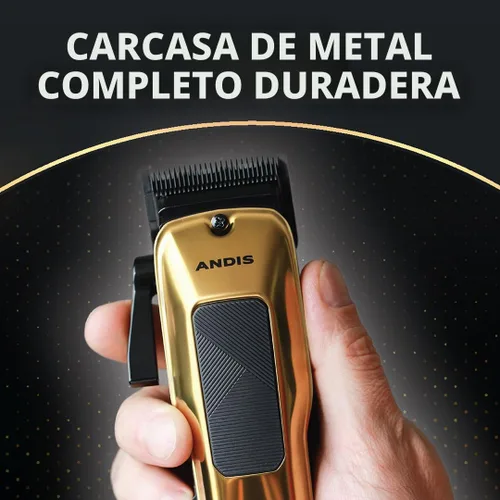 Vista 7 de Andis 562312 Phenom Cortapelos con cable/inalámbrico, Phaze Blade, Oro
