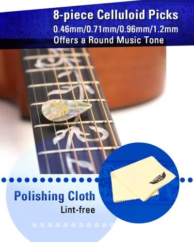 Vista 6 de Stage Rocker Guitar Accessories Gift Box for Acoustic and Electric Guitars, 5-in-1 Essential Gift