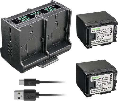 Vista 6 de Kastar Cargador de batería cuádruple compatible con Canon VIXIA HF10 VIXIA HF11, VIXIA HF20 VIXIA HF21, VIXIA HF100, VIXIA HF200, VIXIA HG30, VIXIA