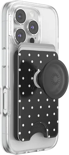 Vista 21 de PopSockets Cartera adhesiva para teléfono y tarjetero con agarre, púrpura - Aura
