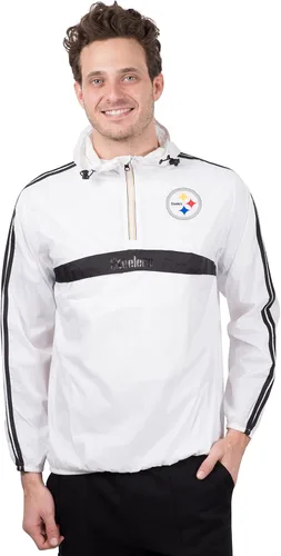 Vista 9 de Ultra Game NFL - Chaqueta cortavientos con capucha y cremallera para hombre