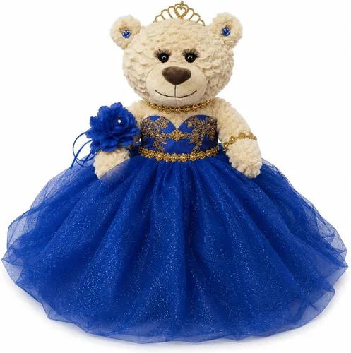 Vista 9 de KINNEX COLLECTIONS SINCE 1997 20" Sweet 16 Last Doll Teddy Bear con vestido (pieza central) ~ ARC16832A-4 (azul bebé)