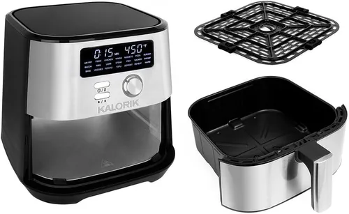 Vista 2 de Kalorik MAXX® Freidora de aire digital Freidora sin aceite 7 en 1 de 4 cuartos de galón con 7 funciones de cocción Pantalla LED con 21 ajustes