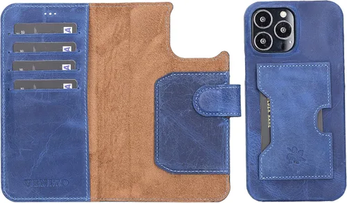 Vista 156 de Venito Florence - Funda de piel compatible con Samsung Galaxy S9, extra segura con bloqueo RFID, cartera desmontable para teléfono (gris decolorado)