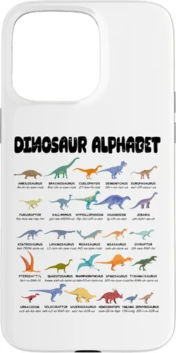 Vista 28 de iPhone 16 Alfabeto de dinosaurio - Tipos de dinosaurios - Estuche de identificación de dinosaurios