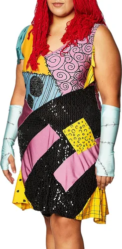 Vista 2 de Disguise womens Tim Burtons the Nightmare Before Christmas Sally Glam Adult Costume