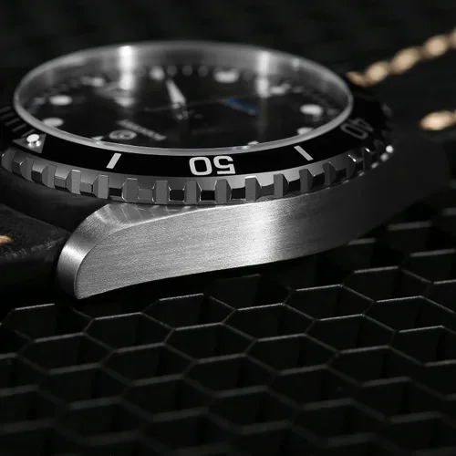Vista 5 de BODERRY Relojes de buceo automáticos japoneses originales para hombre, caja de titanio con cristal de zafiro, reloj de pulsera mecánico impermeable
