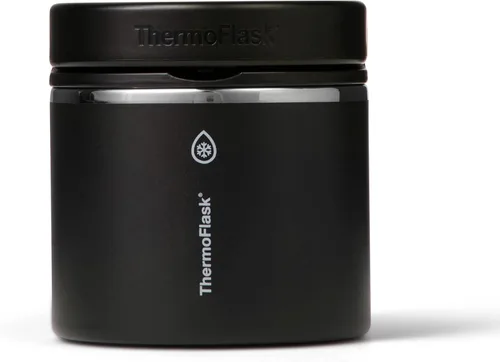 Vista 12 de ThermoFlask Tarro de alimentos aislado con tapa a prueba de fugas (12 onzas, negro) - Recipientes de alimentos de acero inoxidable para comidas