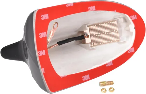 Vista 7 de Eightwood Cubierta de antena de aleta de tiburón, antena de radio AM/FM, antena de montaje en techo con cinta adhesiva para automóvil, camión, SUV