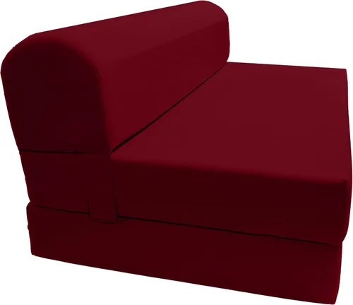 Vista 44 de D&D Futon Furniture. Silla plegable de espuma, sofá de estudio, colchón de espuma plegable para invitados (6 x 24 x 70 pulgadas, negro)