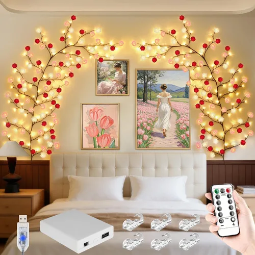 Vista 16 de 4FT 48LED USB Huevo de Pascua Rama Luces para decoración de pared, caja de 1 huevo de Pascua 48 LED