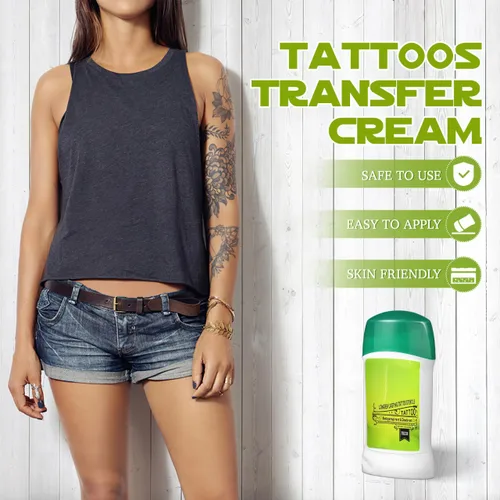 Vista 2 de Gel de transferencia de tatuajes, gel de transferencia de tatuajes, gel de crema para tatuaje, desodorante de tatuaje antitranspirante, suministros