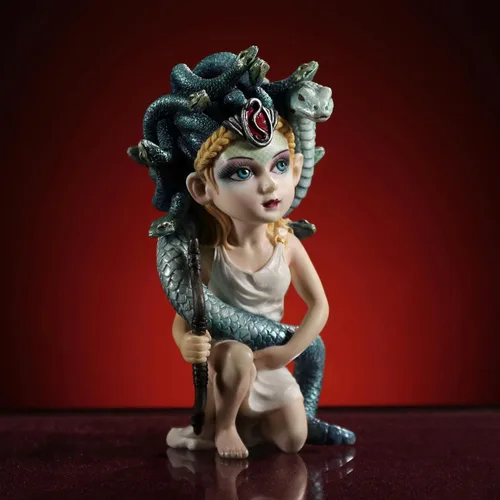 Vista 3 de Veronese Design Figura de resina Medusa de 5 3/4