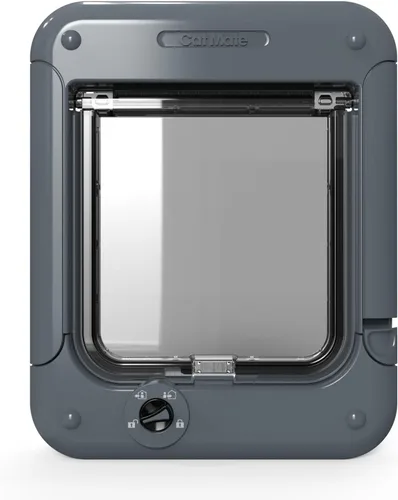 Vista 9 de Cat Mate Rotary 4-Way-Locking Cat Flap (358) - Versatile Lockable Door for Small to Average-Sized Cats, for Single/Multiple Glazing, UPVC, Wall and