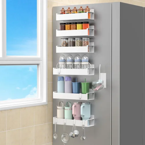 Vista 12 de HuggieGems Soporte Magnético para Botella de Agua para Refrigerador, Organizador de Portavasos para Stanley y Tumbler para Cocina, Paquete de 6