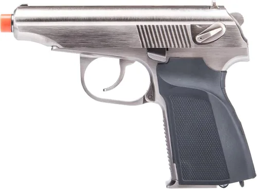 Vista 3 de Evike Airsoft - WE-Tech Ruso PMM Airsoft Gas Blowback GBB Pistola Airsoft (Color: Plata)
