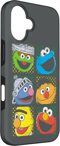 Vista 3 de Funda para iPhone 16 Sesame Street Group Squares