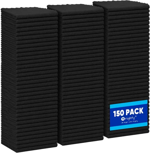 Vista 36 de Orighty Paño de limpieza de microfibra a granel, paquete de 50 toallas de tienda, trapos de limpieza reutilizables, toallas de microfibra sin pelusa