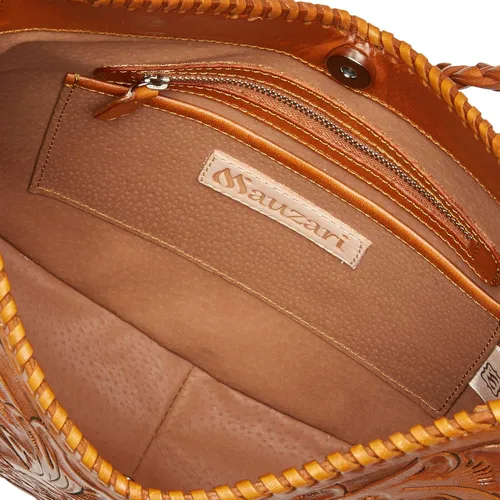 Vista 6 de Mauzari Sonoma - Bolso de mano grande de piel con herramientas para mujer