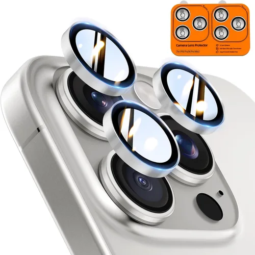 Vista 68 de TOCOL Protector de lente de cámara para iPhone 13 / iPhone 13 Mini vidrio templado HD individual resistente a los arañazos, accesorios compatibles