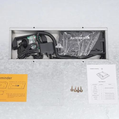 Vista 7 de Báscula digital de ganado de plataforma grande de 440 libras con pantalla LCD Postal Heavy Duty Parcel Scale Escala de peso de acero inoxidable