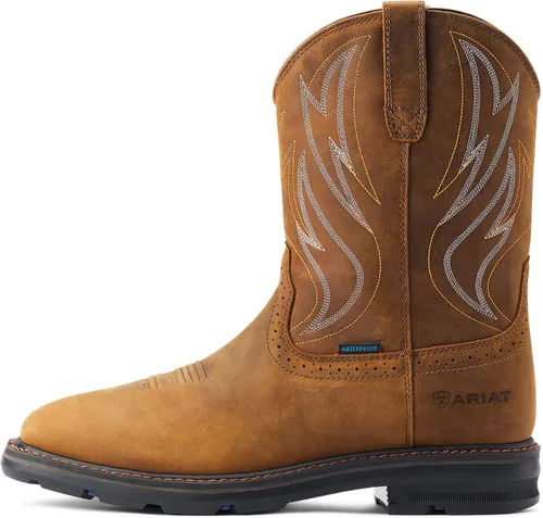 Vista 2 de ARIAT Sierra Shock Shield - Botas de trabajo impermeables para hombre