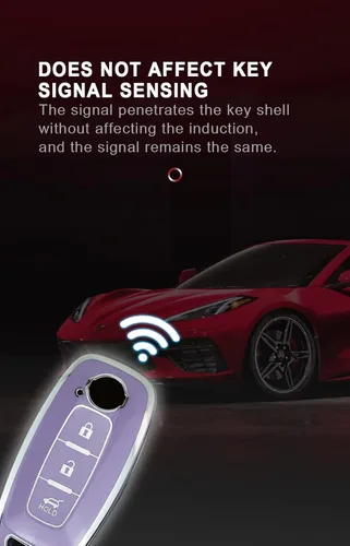 Vista 5 de ontto Funda de llave de 3 botones para Nissan Rogue 2023 Inteligent Smart Remote Key Fob Cover Anti-arañazos