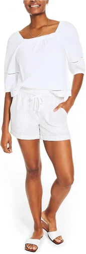 Vista 4 de Nautica Top de cuello cuadrado para mujer