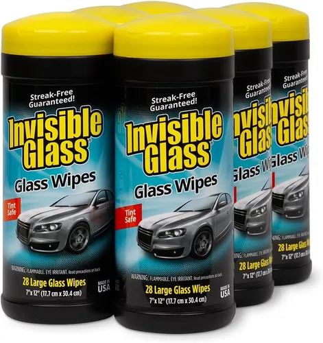 Vista 11 de Invisible Glass 90166 Toallitas de limpieza de vidrio grandes para ventanas, espejos y vidrio sin manchas, sin pelusas, sin amoníaco, aptas