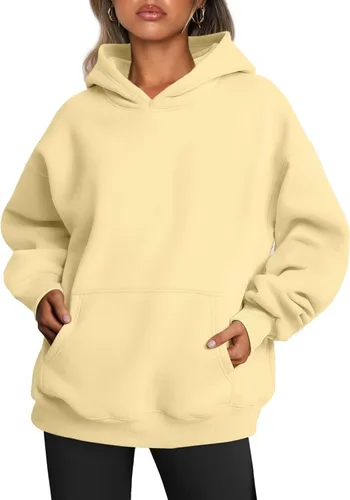 Vista 12 de Trendy Queen Sudaderas con capucha de gran tamaño para mujer, sudaderas de felpa para mujer, suéteres de moda de otoño, suéteres de invierno Lunares