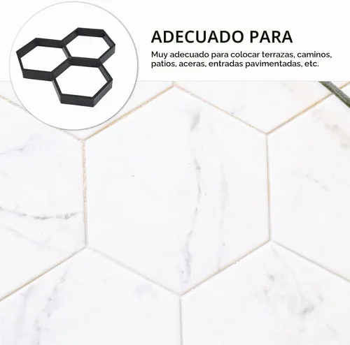 Vista 4 de Moldes y formas de hormigón, moldes de pavimentación para hormigón, pavimentadora de piedra de escalonamiento reutilizable, moldes para pavimento
