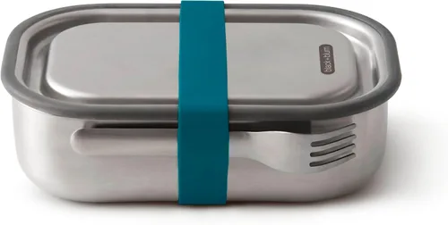 Vista 10 de Black+Blum - Lonchera de acero inoxidable 3 en 1, a prueba de fugas, multifuncional, sin plástico, con válvula de vacío, caja Bento con divisor