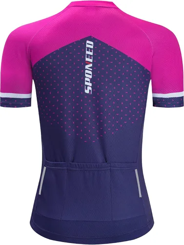 Vista 3 de sponeed Conjunto de camiseta y pantalones cortos de gel 3D de manga corta para mujer