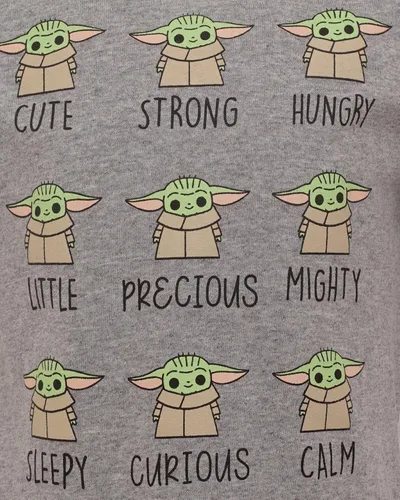Vista 7 de STAR WARS The Mandalorian Baby Grogu - Paquete de 2 camisetas azulblanco, azul, blanco