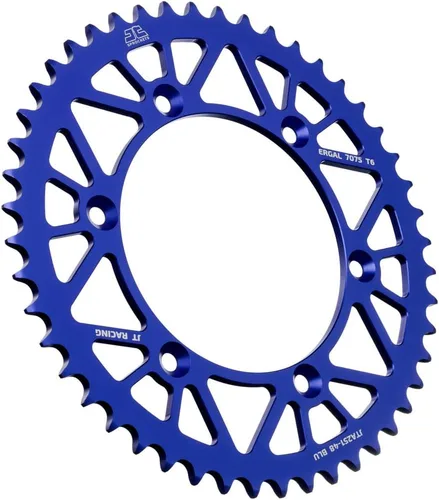 Vista 4 de JT Sprockets JTA251.48BLK Racelite Negra Anodizada de Aluminio 7075 T6 Piñón Trasero, Simple