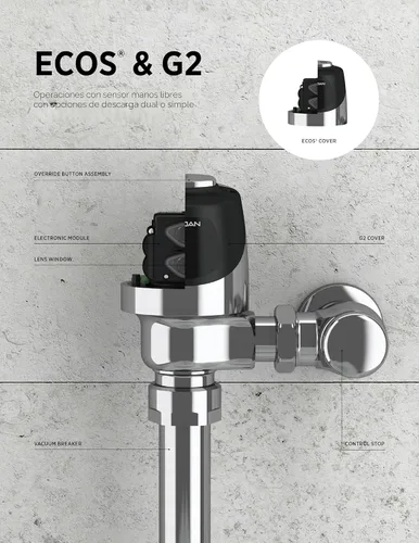 Vista 5 de Sloan G2 EBV-129-A-U Módulo de Control Electrónico de Urinario 0.5 GPF, 1.0 GPF - Compatible con Fluxómetros de Urinario con Sensor Sloan Optima G2