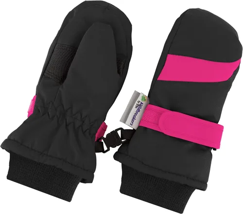 Vista 38 de Zelda Matilda - Mitones impermeables de invierno para niños pequeños y bebés, aislación de 3M Thinsulate 100G Negro