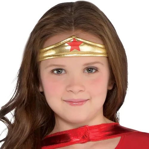 Vista 2 de Costumes USA Wonder Woman Costume for Girls Includes a Dress a Headband Leg Warmers a Cape and More