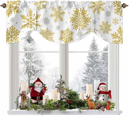 Vista 10 de Cenefas de amarre con temática de café para ventanas, cenefas de cenefa para sala de estar, dormitorio, bolsillo para barra, cenefas estilo granja