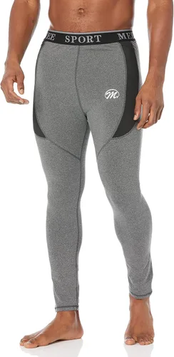 Vista 3 de MEETWEE Conjunto de ropa interior térmica para hombre, equipo de esquí de invierno, forro polar, capa base larga, cálida, parte superior e inferior