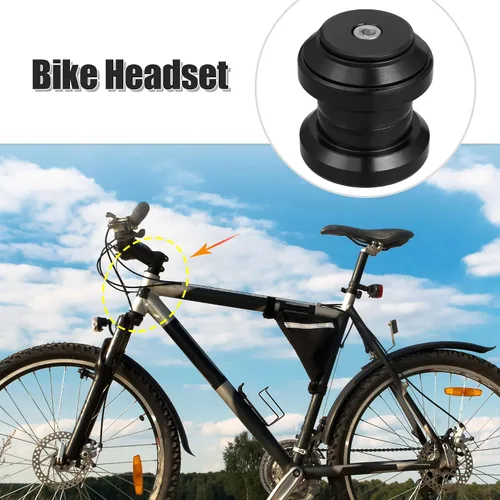 Vista 2 de X AUTOHAUX 1.339 in 1-1/8 "Auriculares de bicicleta sin rosca Combo Bike Auriculares externos sin rosca Rodamientos de cartucho sellado MTB Road