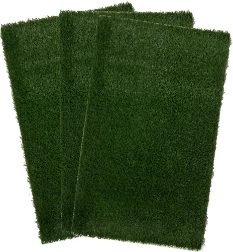 Vista 24 de Almohadilla de Césped Artificial para Orina de Cachorros para Perros y Mascotas Pequeñas - Almohadillas de Césped Reutilizables de 4 Capas de 16x20